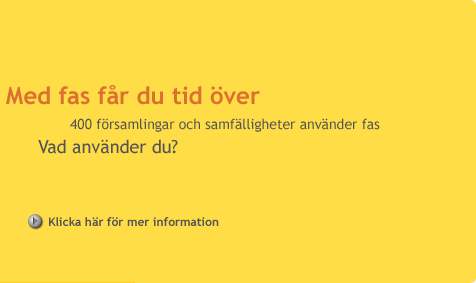 Med fas får du tid över
